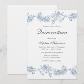  Elegant Classic Quinceanera Kaart (Voorkant / Achterkant)