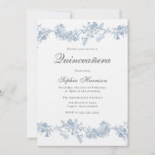  Elegant Classic Quinceanera Kaart (Voorkant)