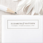 Elegant Classic Return Address Etiket (Insitu)
