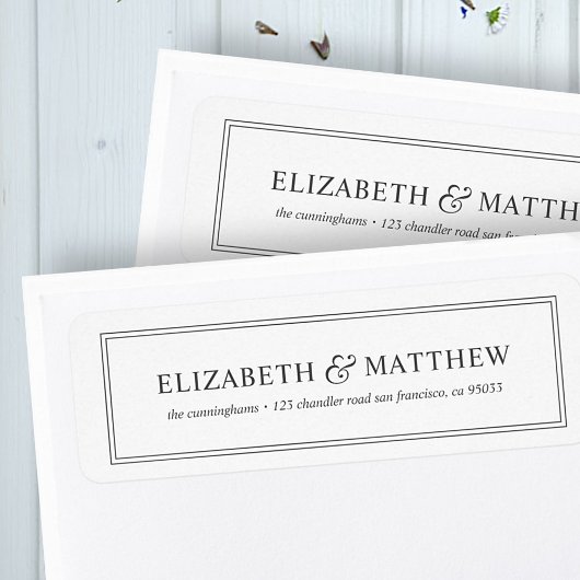 Elegant Classic Return Address Etiket