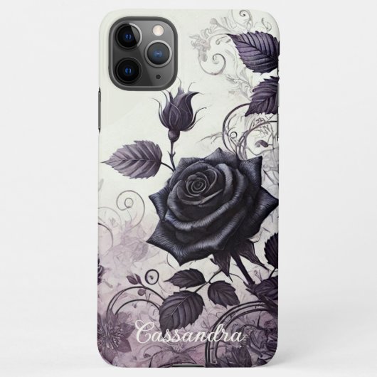 Elegant Classic Roos Fine Art Botanisch schilderij iPhone Hoesje (Achterkant)