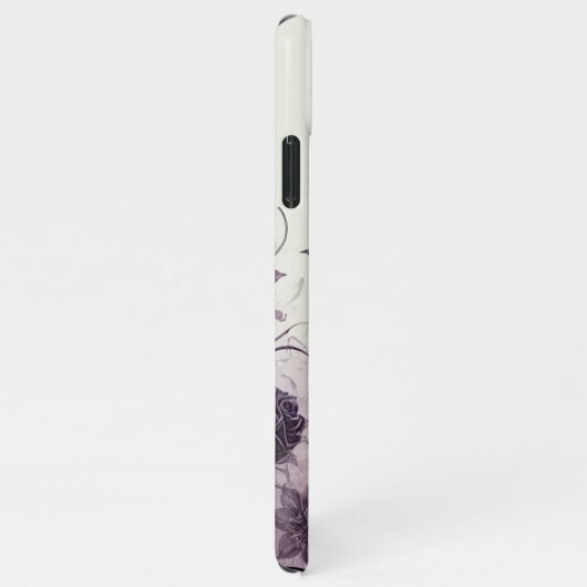 Elegant Classic Roos Fine Art Botanisch schilderij iPhone Hoesje (Rechterkant)