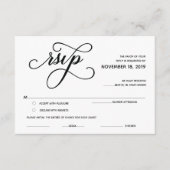 Elegant Classic RSVP (Response) Enclosure Card Informatiekaartje (Voorkant)