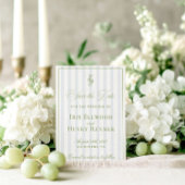 Elegant Classic Sage Green Save the Date Kaart
