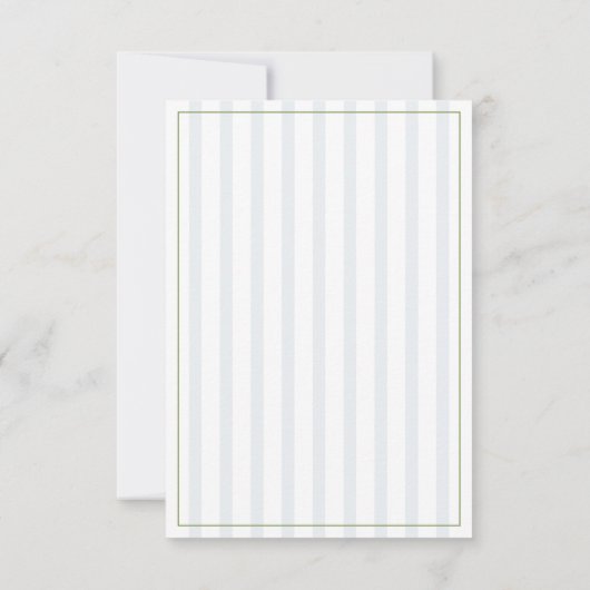 Elegant Classic Sage Green Save the Date Kaart (Achterkant)