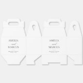 Elegant Classic Script Calligraphy Wedding Bedankdoosjes (Ongevouwen)