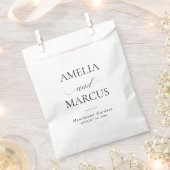 Elegant Classic Script Calligraphy Wedding Bedankzakje (Geknipt)