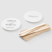 Elegant Classic Script Calligraphy Wedding Handwaaier (Niet-gemonteerd)