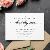 Elegant Classic Script Couples Vrijgezellenfeest Kaart