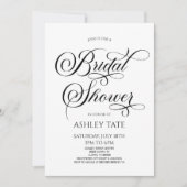 Elegant Classic Script Minimalistisch Vrijgezellen Kaart (Voorkant)