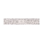 Elegant Classic Script Monogram Floral Weddenschap Uitnodigingen Wikkel (Vlak)