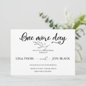 Elegant Classic Script Rehearsal Dinner Invitation Kaart (Staand voorkant)