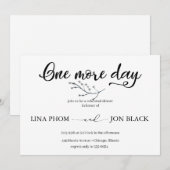 Elegant Classic Script Rehearsal Dinner Invitation Kaart (Voorkant / Achterkant)