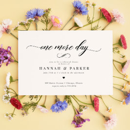 Elegant Classic Script Rehearsal Dinner Kaart