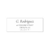 Elegant Classic Serif Font. Retouradres 05. Rubberstempel (Afrduk)