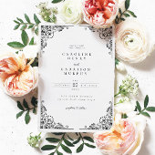 Elegant Classic Sophisticated Photo Wedding Kaart