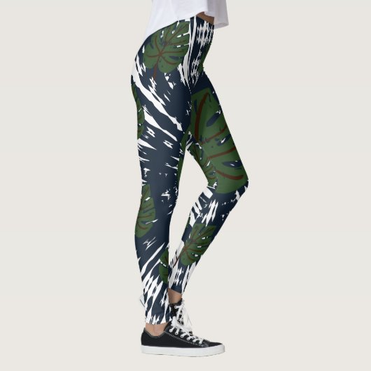 Elegant Classic Stropdas & Dye Leaf Leggings (Rechts)