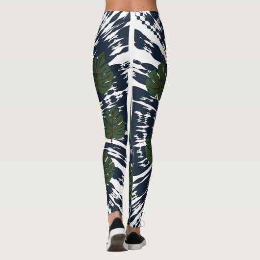 Elegant Classic Stropdas & Dye Leaf Leggings (Achterkant)