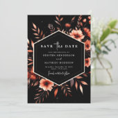 Elegant Classic Terracotta Wedding Save The Date (Staand voorkant)