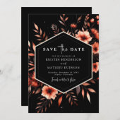 Elegant Classic Terracotta Wedding Save The Date (Voorkant / Achterkant)