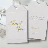 Elegant Classic Triple Lijst Ivory Vrijgezellenfee Cadeaulabel