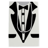Elegant Classic Tuxedo Bow Stropdas Afstuderen Medium Cadeauzakje (Achterkant)