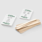 Elegant Classic Waterverf Green Leaves Wedding Handwaaier (Niet-gemonteerd)