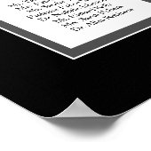 Elegant Classic Wedding 16 Table Seating Chart Poster (Hoek)