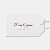 Elegant Classic Wedding Cadeaulabel (Voorkant (Horizontaal))