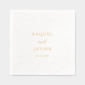 Elegant Classic Wedding Folie Servetten (Voorkant)