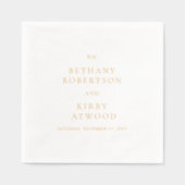 Elegant Classic Wedding Folie Servetten (Voorkant)