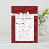 Elegant Classic Wedding Invite Kaart (Staand voorkant)