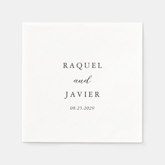 Elegant Classic Wedding Servet (Voorkant)