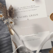 Elegant Classic Wedding Uitnodigingen Wikkel