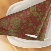 Elegant Classic William Morris Red Green Tafelkleed