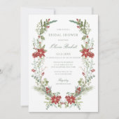 Elegant Classic Winter Greenery Vrijgezellenfeest Kaart (Voorkant)