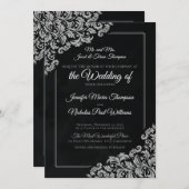 Elegant Classic with Floral Ornaments for Wedding Kaart (Voorkant / Achterkant)