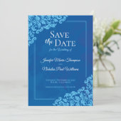 Elegant Classic with Floral Ornaments for Wedding Kaart (Staand voorkant)