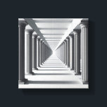 Elegant Classical Colonnade Art - Infinite Archite Canvas Afdruk<br><div class="desc">A stunningly bright and minimalist digital artwork featuring a long corridor of majestic classical columns. The composition uses a strong one-point perspective to create an endless hallway, blending ancient architectural grace with a clean, modern aesthetic. This piece brings a sense of calm, order, and grandeur, making it perfect for upscale...</div>