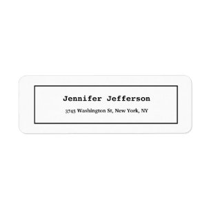 Elegant classical Plain Professional Etiket