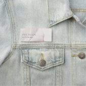 Elegant Classy Abstract Blush Waterverf Foliage Naamplaatje (In situ)