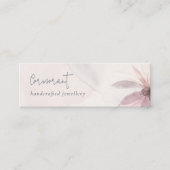 Elegant Classy Abstracte Blush Waterverf Floral Mini Visitekaartje (Voorkant)