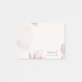 Elegant Classy Abstracte Blush Waterverf Floral Post-it® Notes