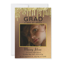 Elegant Classy Afstuderen Golden glitter 1 foto's