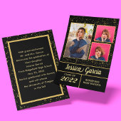 Elegant Classy Afstuderen Golden sparkles 3 Foto's