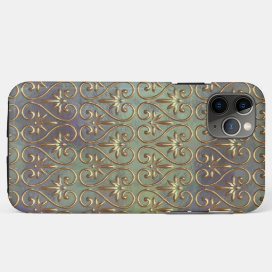 Elegant  Classy Antiek Damask Art Patroon Case-Mate iPhone Case (Achterkant (horizontaal))