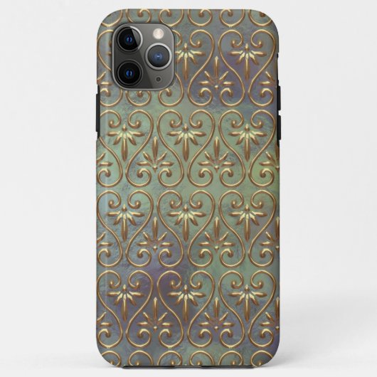 Elegant Classy Antiek Damask Art Patroon Case-Mate iPhone Case (Achterkant)