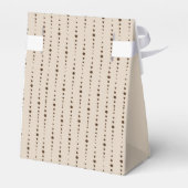 Elegant Classy Beige  Wedding Bedankdoosjes (Achterkant)