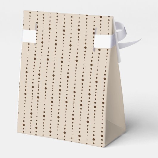 Elegant Classy Beige Wedding Bedankdoosjes (Achterkant)