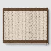 Elegant Classy Beige  Wedding Gastenboek (Achterkant)